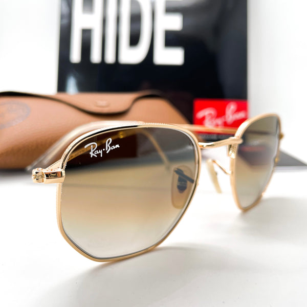 Gold Brown Hexagonal